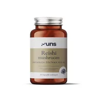 Witaminy i minerały dla sportowców - UNS Reishi Mushroom Lakownica Żółtawa 400mg 60vegcaps - miniaturka - grafika 1