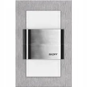 Oprawy, klosze i abażury - Oprawa Oświetleniowa Schodowa Skoff Duo Tango ML-TDU-K-N-1-PL-00-01 Srebrna - miniaturka - grafika 1