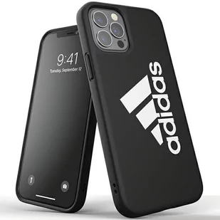 Adidas Etui zaprojektowane do iPhone 12 / iPhone 12 Pro 6.1, Sports Iconic, etui sprawdzone pod upadkiem, odporne na uderzenia podwyższone krawędzie, sportowe etui ochronne, czarne EX8019 - Etui i futerały do telefonów - miniaturka - grafika 1