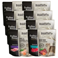 Mokra karma dla kotów - Dolina Noteci Premium + Basttet'o 16x85g - miniaturka - grafika 1