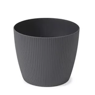 Donice - Osłonka-doniczka MAGNOLIA ECO recycled jumper 160 antracyt - miniaturka - grafika 1