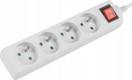 Listwy zasilające - Listwa zasilająca Lanberg Listwa Zasilająca Przedłużacz 1,5m 4x230V włącznik - miniaturka - grafika 1