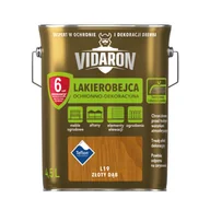 Farby i impregnaty do drewna - VIDARON Lakierobejca złoty dąb L19 4,5 l - miniaturka - grafika 1