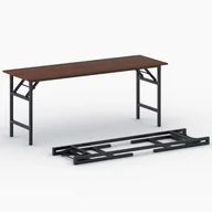 Stoły i stoliki do biura - B2B Partner Stół konferencyjny FAST READY z czarnym stelażem, 1700 x 500 x 750 mm, czereśnia 499531 - miniaturka - grafika 1