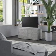 Szafki RTV - vidaXL Szafka pod TV, szarość betonu, 80x34x36 cm, płyta wiórowa - miniaturka - grafika 1