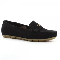 Mokasyny damskie - Mokasyny damskie zamszowe CARINII - Carinii - miniaturka - grafika 1