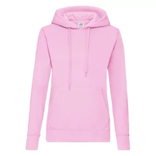 Bluza damska z kapturem Hooded Sweat Fruit of the Loom - Jasnoróżowy XXL - Bluzy damskie - miniaturka - grafika 1