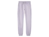 Spodnie i spodenki dla dziewczynek - pepperts!® Spodnie dresowe dziewczęce z bawełną (134-140, Fioletowy) - miniaturka - grafika 1