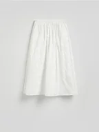 Spódnice - Reserved - Spódnica midi z haftem - biały - miniaturka - grafika 1