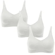 Biustonosze - Medela M&nbra M Whi De Bundle (X3) Biustonosz, Biały, M Kobiety, Biały, M - miniaturka - grafika 1