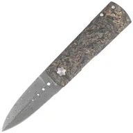 Noże - Nóż składany Maserin Daga Black/Gold FatCarbon, Damascus Small Roses by Attilio Morotti (372/DG) - miniaturka - grafika 1