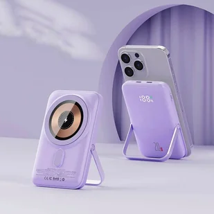 PowerBank Q15 10000 mAh 20W (MagSafe) - purpurowy - Powerbanki - miniaturka - grafika 1
