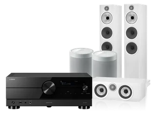 Kino domowe Yamaha RX-A2A (czarny) + 603 S3 + HTM6 S3 + 2x MusicCast 20 (biały) - Kino domowe - miniaturka - grafika 1