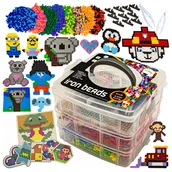 Prace ręczne dla dzieci - Prasowanka koraliki do prasowania 6000 Kuferek - miniaturka - grafika 1