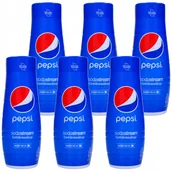 Syropy i koncentraty owocowe - 6x Koncentrat do saturatora wody gazowanej SodaStream Syrop Pepsi 440ml - miniaturka - grafika 1