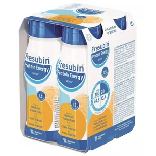 Fresubin Protein Energy Drink, preparat odżywczy, smak owoców tropikalnych, 4 x 200 ml - Żywienie medyczne - miniaturka - grafika 1