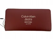 Portfele - PORTFEL DAMSKI CALVIN KLEIN JEANS NOWY CKJ DUŻY PREZENT CZEROWNY - miniaturka - grafika 1