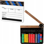 Akcesoria fotograficzne - Prof Klaps Filmowy Studyjny Do Filmu Biały Na Pisaki + 68x Znaczniki Magnes / Tpb04 - miniaturka - grafika 1