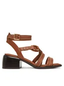 Sandały damskie - Clarks Sandały Morwyn Strap 26181244 Brązowy - miniaturka - grafika 1