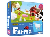 Gry planszowe - Adamigo memory gra planszowa Farma - miniaturka - grafika 1