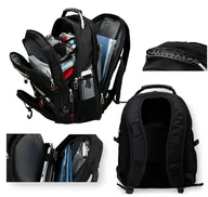 Torby na laptopy - Duży Plecak na Laptopa z Portem Jack i Usb – Miejski Pojemny (I063) - miniaturka - grafika 1