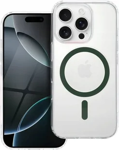 Drop Glue Colorful Ring Mag Cover kompatybilny z MagSafe pasuje do IPHONE 13 PRO ciemny zielony - Etui i futerały do telefonów - miniaturka - grafika 1