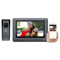 Systemy inteligentnych domów - Wideodomofon EURA VDP-45A3-TY ALPHA+ Czarny - miniaturka - grafika 1