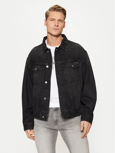 Calvin Klein Jeans Kurtka jeansowa Relaxed Denim Jacket J30J327024 Czarny Regular Fit - Kurtki męskie - miniaturka - grafika 1