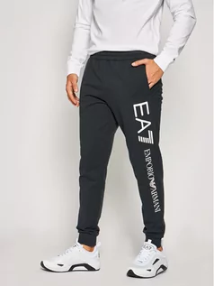 Spodnie sportowe męskie - EA7 Emporio Armani Spodnie dresowe 8NPPC3 PJ05Z 0544 Granatowy Regular Fit - grafika 1