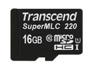 Karty pamięci - TRANSCEND TS16GUSD220I Transcend karta pamięci SuperMLC SDHC 16GB UHS-I 85/65 MB/s - miniaturka - grafika 1