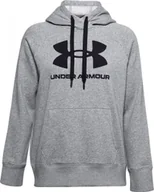Bluzy damskie - Under Armour Under Armour Rival Fleece Logo Hoodie 1356318-035 szary S - miniaturka - grafika 1