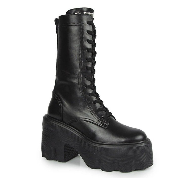 Czarne Botki Workery Damskie Carinii B9905