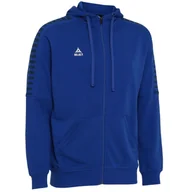 Bluzy męskie - Bluza dresowa męska rozpinana z kapturem Select ZIP Hoody TORINO niebieska - miniaturka - grafika 1