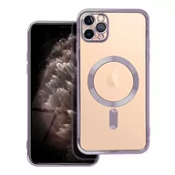 Etui i futerały do telefonów - Futera Electro Mag Cover kompatybilny z MagSafe do IPHONE 11 PRO MAX fioletowy - miniaturka - grafika 1