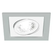 Oprawy, klosze i abażury - Ideus Oczko halogenowe / LED BORYS D Srebrny / Biały 03219 - miniaturka - grafika 1