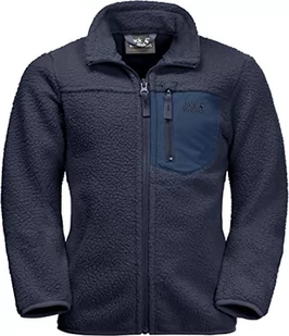 Jack Wolfskin Ice Cloud Jacket K Kurtka Unisex - Dla dzieci i młodzieży, niebieski noc, 152 - Kurtki i płaszcze dla chłopców - miniaturka - grafika 1