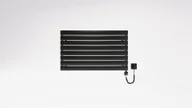 Grzejniki łazienkowe - Grzejnik Łazienkowy 445X1000 Solis Luxrad Czarny Matowy - miniaturka - grafika 1