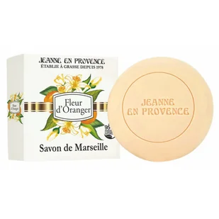 Jeanne en Provence Mydło w kostce, kwiat pomarańczy 100gr - Mydła - miniaturka - grafika 1