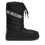 Śniegowce damskie - Śniegowce LOVE MOSCHINO JA24032G0NISA000 Czarny - miniaturka - grafika 1