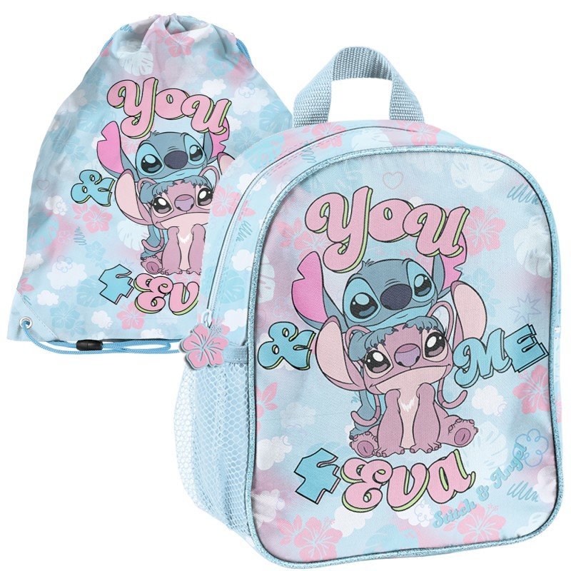 ZESTAW przedszkolny plecak worek Lilo i Stitch Angel Ohana