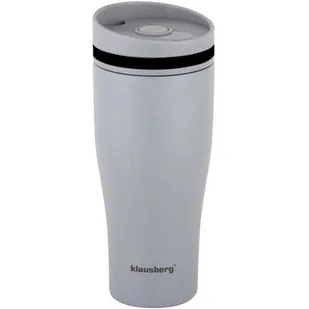 SK KUBEK TERMICZNY 380ML KLAUSBERG SZARY KB-7618 emix - Kubki termiczne - miniaturka - grafika 1