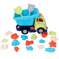 Zabawki do piasku - WOOPIE Zestaw do Piasku z Ciężarowką 51 cm XXL  i Foremkami 20 el. - miniaturka - grafika 1