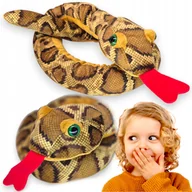 Maskotki i pluszaki - PLUSZOWY WĄŻ Pyton tygrysi DŁUGI Przytulanka maskotka Paluszak JAK ŻYWY - miniaturka - grafika 1