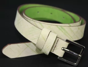 Pasek Damski Skórzany Arucce (PL) Skóra Licowa EXTRA Gładki 25 mm JASNY ZIELONY Matowy - Paski Pasek Damski Skórzany Arucce (PL) Skóra Licowa EXTRA Gładki 25 mm JASNY ZIELONY Matowy - Paski - miniaturka - grafika 4