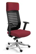 Fotele i krzesła biurowe - Fotel ergonomiczny do biura, Velo, deepred - miniaturka - grafika 1
