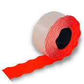 Przybory szkolne - Taśma do metkownicy dwurzędowa/fala 26x16-czerwona 5szt. - miniaturka - grafika 1