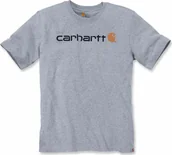Koszulki męskie - Carhartt Koszulka Core Logo T-Shirt Szary r.M - miniaturka - grafika 1