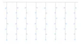 Oświetlenie świąteczne - Kurtyna Świetlna Sople Wiszące Led 3 X 3M Zimny - miniaturka - grafika 1