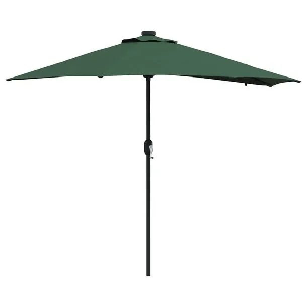 Parasolka ogrodowa Zielony 294 x 150 x 223 cm Poliester i Stal