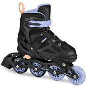 Rolki - Łyżworolki SPOKEY Quattro 4w1 ( 34-37) Czarno-fioletowy - miniaturka - grafika 1